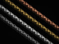 Load image into Gallery viewer, Full chain view in all four finish options (silver, gold, rose gold, oxidized)