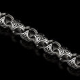 Load image into Gallery viewer, Oxidized Celtic triquetra chain necklace with bold links