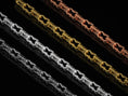Load image into Gallery viewer, Four finishes of baroque artisan link chain necklace