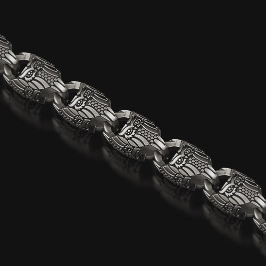 Owl Chain Necklace – Silver Link Necklace