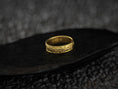 Load image into Gallery viewer, Pebble Texture Wedding Band – Unisex Hammered Stone Pattern Ring
