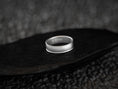 Load image into Gallery viewer, Close-up of slanted line texture detail on ring