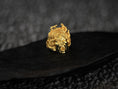 Bild in Galerie-Betrachter laden, Front profile of gold-plated Medusa Gorgon signet ring.