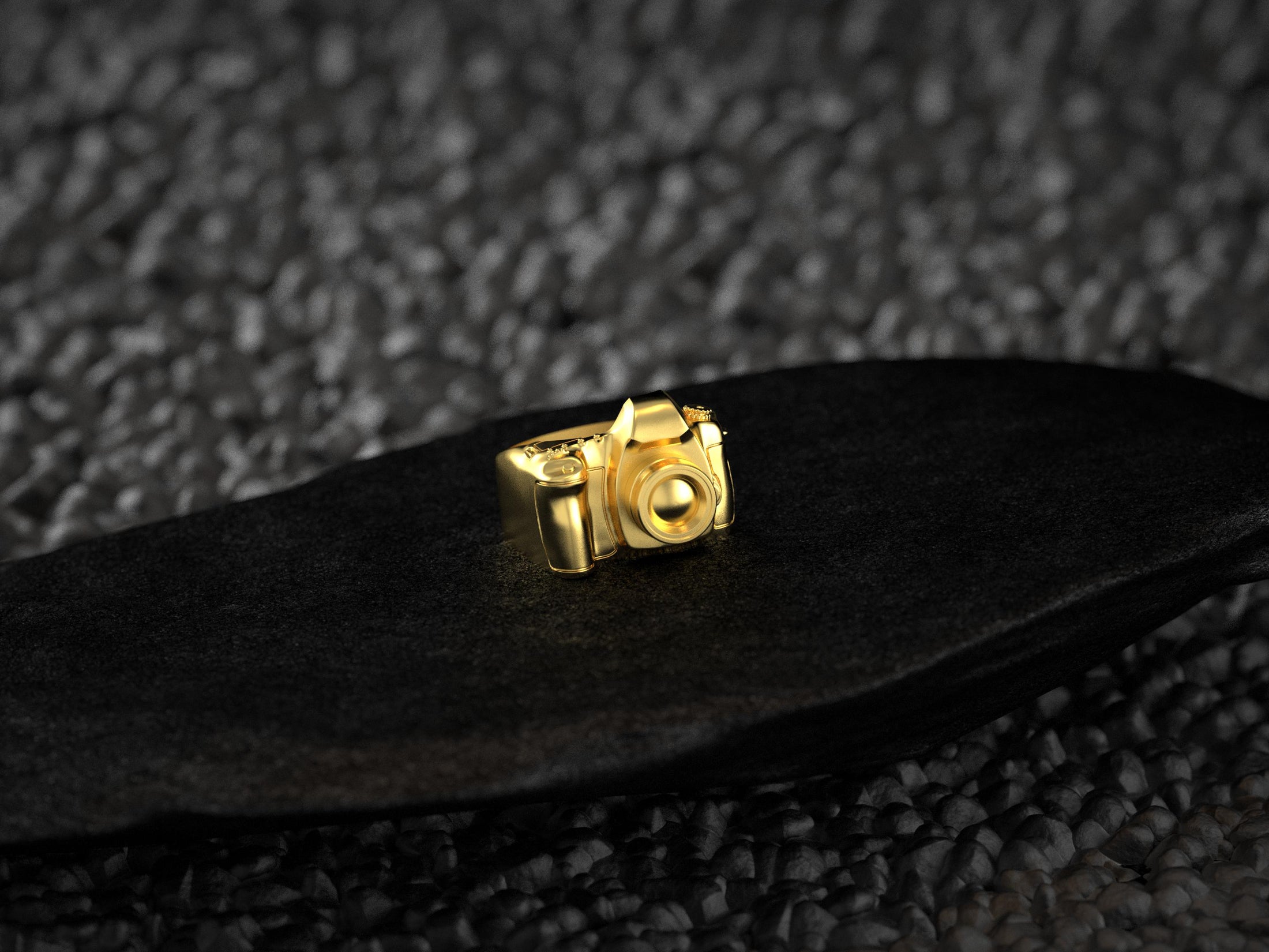 Camera Ring for Photographers – Sterling Silver DSLR-Inspired Ring for Photography Lovers, Creatives & Gift for Him