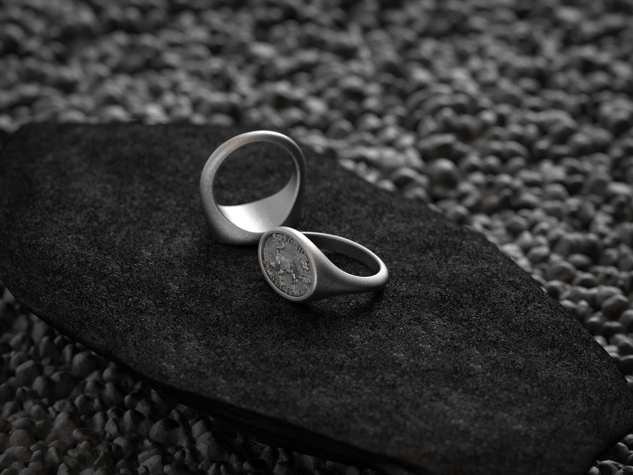 Roman Legion Ring – LEG III Flavia Felix Antique-Style Signet Ring, Ancient Roman Military Jewelry, Men’s Sterling Silver Gift