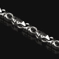 Load image into Gallery viewer, Sterling silver chain with engraved cross links for men,