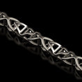 Load image into Gallery viewer, Close-up of DNA helix-shaped chain link in oxidized silver