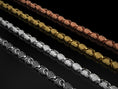 Load image into Gallery viewer, Ornate Scroll Chain Necklace – Sterling Silver Vintage Link Design