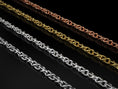Load image into Gallery viewer, Full-length shot of unisex triangle chain necklace