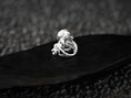 Load image into Gallery viewer, Interior engraving view of sterling silver octopus ring band.
