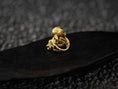 Load image into Gallery viewer, Interior view of gold-plated octopus ring band.