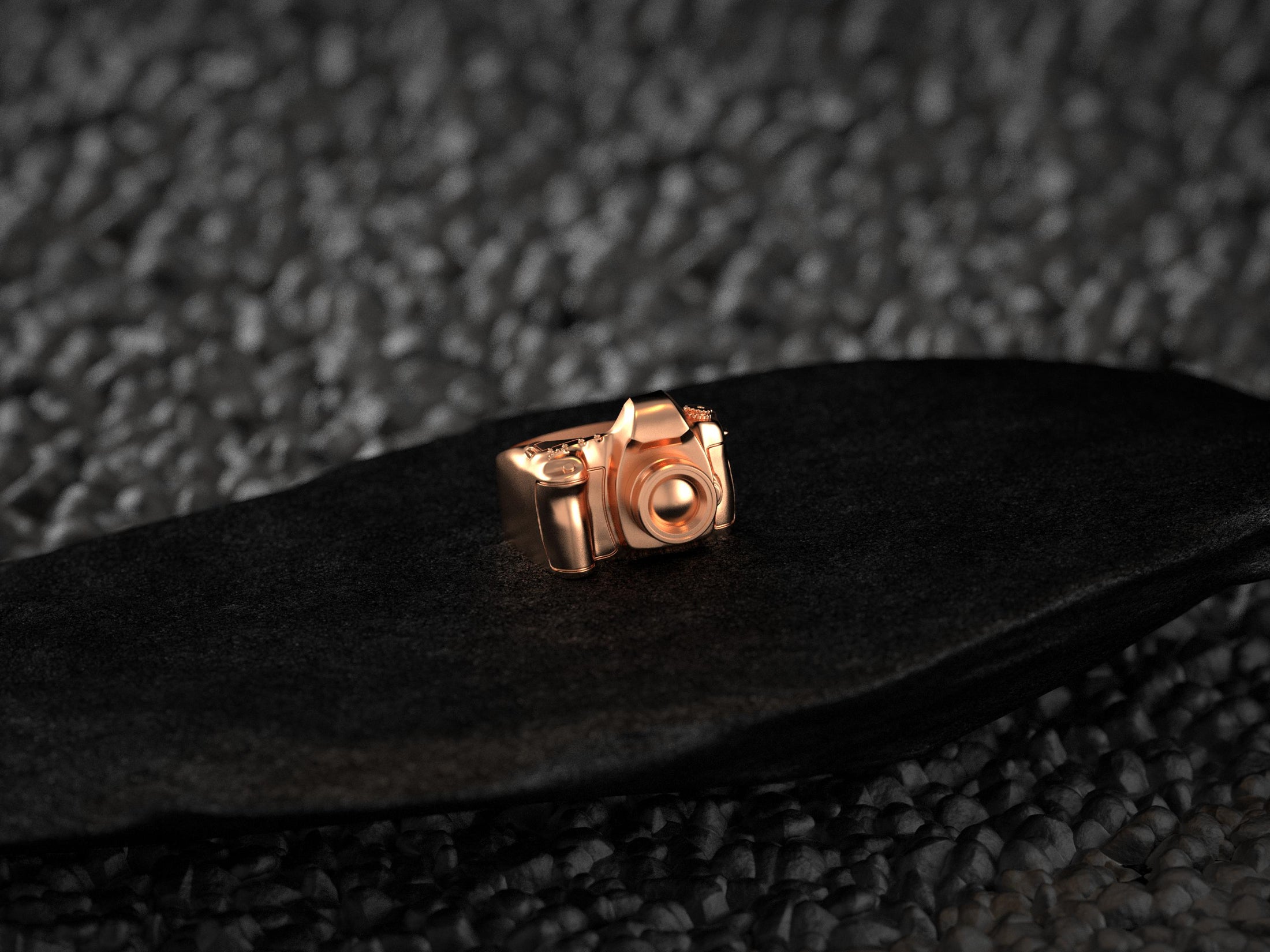 Camera Ring for Photographers – Sterling Silver DSLR-Inspired Ring for Photography Lovers, Creatives & Gift for Him