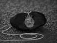 Load image into Gallery viewer, Sterling Silver Crowned Lion Pendant