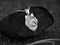 Load image into Gallery viewer, Sterling Silver Wolf Head Pendant