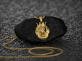 Load image into Gallery viewer, Sterling Silver Crowned Lion Pendant