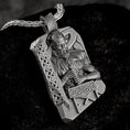 Load image into Gallery viewer, Thor Pendant Norse God of Thunder Necklace Viking Warrior Amulet Nordic Mythology Jewelry Mjolnir Hammer Talisman Protection Charm
