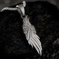 Load image into Gallery viewer, Viking Raven Pendant