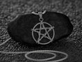 Load image into Gallery viewer, Witchy Twig Pentagram Sterling Silver Pendant For Witch Necklace Altar Witchcraft Pagan Stuff Magic Wiccan Jewely Ostara Witches Gift