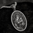 Bild in Galerie-Betrachter laden, Saint Anthony of Padua Pendant – Sterling Silver Catholic Medal Necklace Patron Saint of Miracles