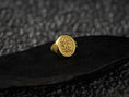 Bild in Galerie-Betrachter laden, Christian Monogram Ring – Sterling Silver Cross Engraved Signet Ring Symbolic Jewelry