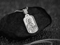 Load image into Gallery viewer, Saint Peter Dog Tag Pendant – Sterling Silver Catholic Medal Necklace Patron Saint of the Papacy