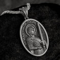 Load image into Gallery viewer, Saint Martin of Tours Pendant – Sterling Silver Catholic Medal Necklace Patron Saint of Soldiers