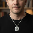 Load image into Gallery viewer, Saint Michael Pendant – Sterling Silver Archangel Necklace Symbol of Protection and Faith