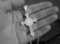 Bild in Galerie-Betrachter laden, Knights Templar Cross Pendant – Sigillum Militum Xpisti Seal Necklace, Medieval Crusader Symbol in Silver