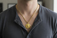Load image into Gallery viewer, Gold Lion Pendant - Engravable