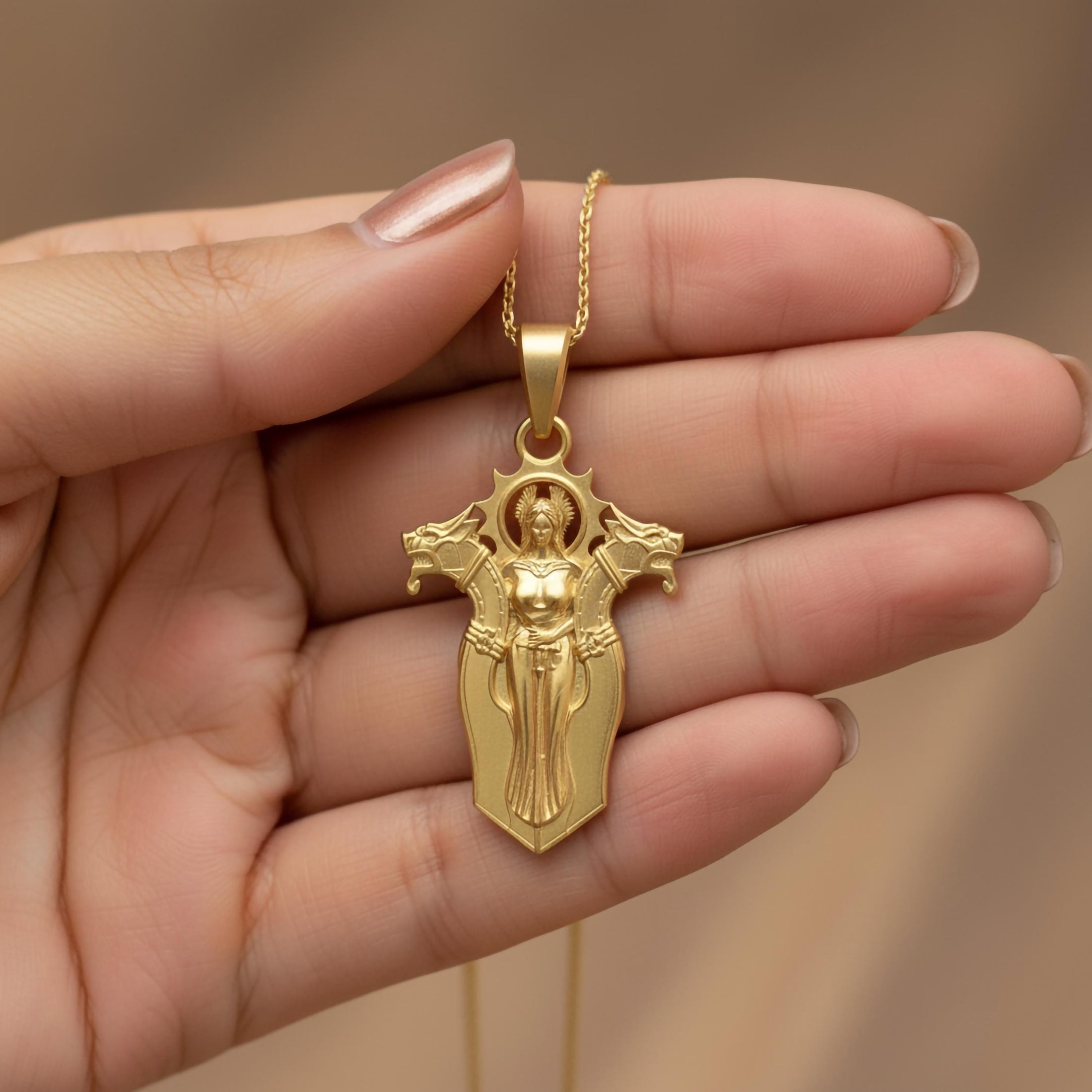 Gold Freya Pendant