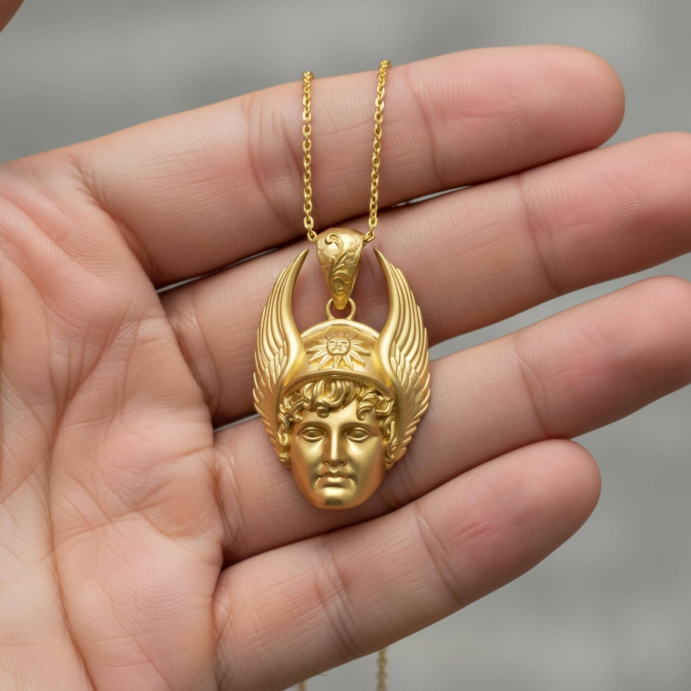 Gold Hermes Pendant