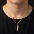 Load image into Gallery viewer, Gold Poseidon's Trident