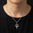 Load image into Gallery viewer, Gold Poseidon's Trident