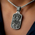Load image into Gallery viewer, Saint Peter and Saint Paul Pendant – 925 Sterling Silver Apostles of Christ Necklace, Symbol of Faith and Unity