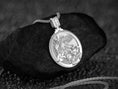 Load image into Gallery viewer, Saint Michael Pendant – Sterling Silver Archangel Necklace Symbol of Protection and Faith