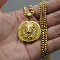 Load image into Gallery viewer, Gold Lion Pendant - Engravable