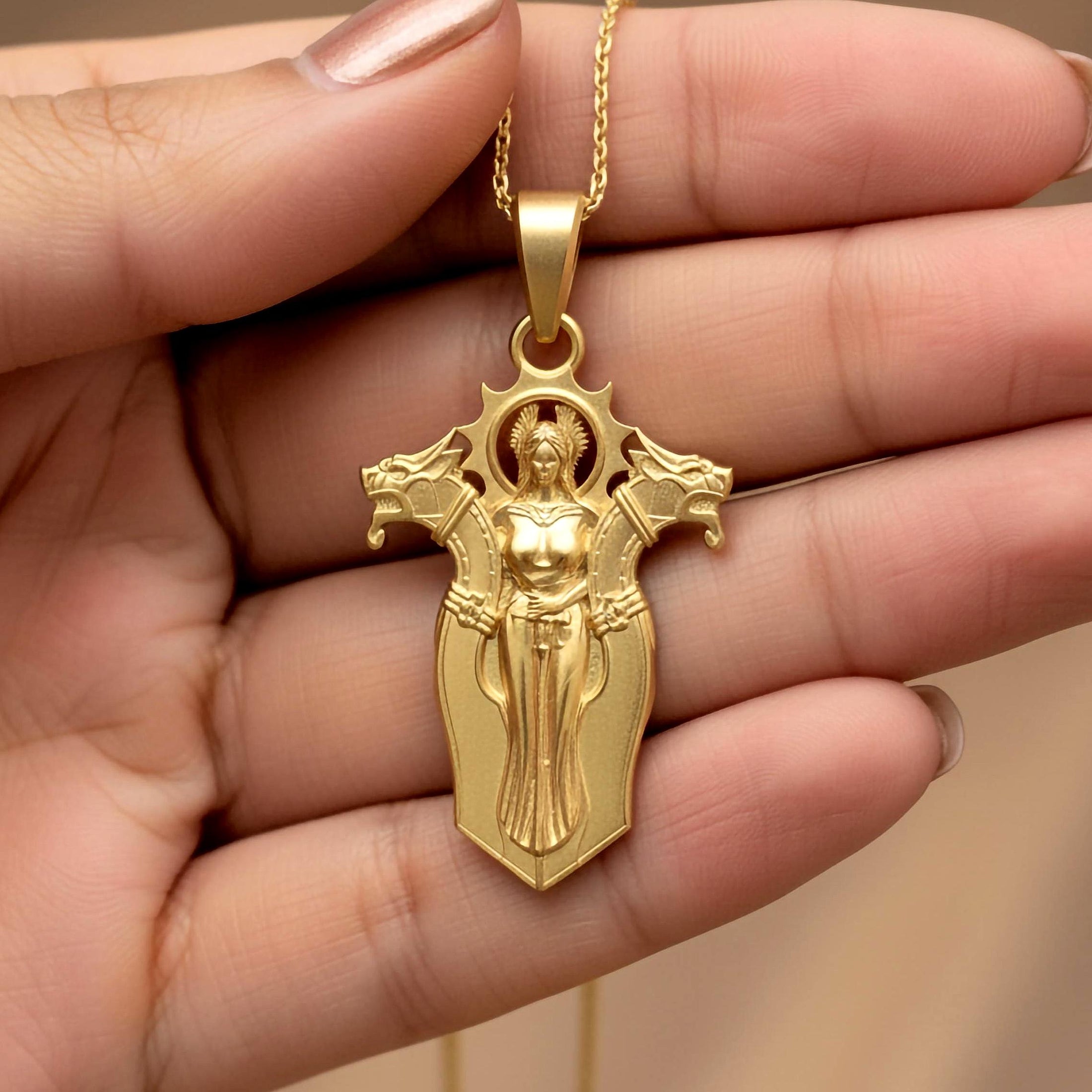 Gold Freya Pendant