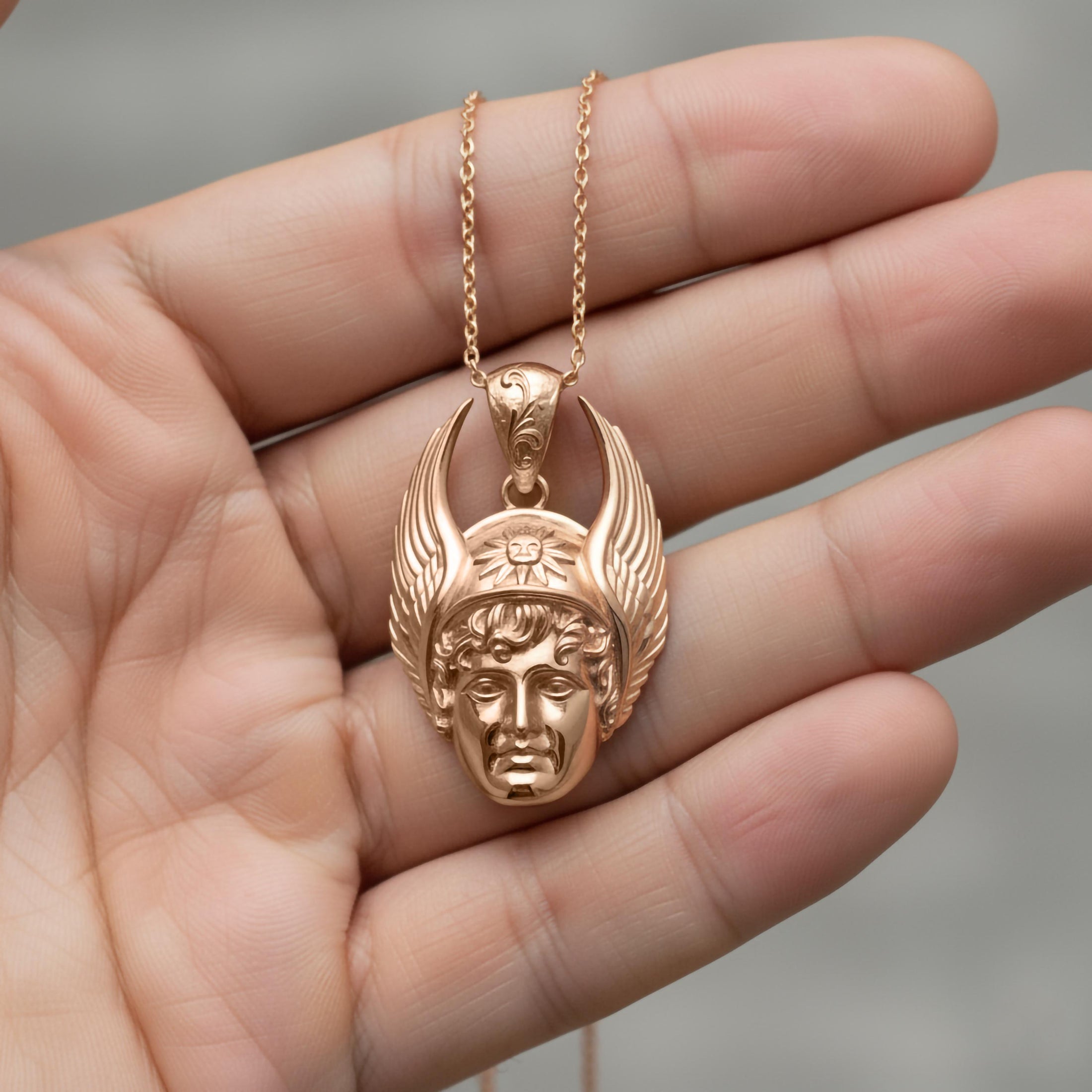 Gold Hermes Pendant