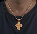 Load image into Gallery viewer, Saint Michael Cross Pendant – 925 Silver Archangel Protection Necklace, Orthodox Christian Jewelry for Men