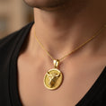 Load image into Gallery viewer, Gold Bull Pendant - Engravable