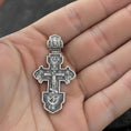 Bild in Galerie-Betrachter laden, Double Sided Orthodox Cross Pendant