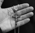 Load image into Gallery viewer, INRI Crucifix Pendant – 925 Sterling Silver Jesus Cross Necklace, Catholic Faith Jewelry for Men & Women