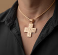 Load image into Gallery viewer, Byzantine Cross Pendant – 925 Silver Jesus and Virgin Mary Necklace, Orthodox Christian Faith Jewelry