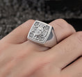 Load image into Gallery viewer, Christ Pantocrator Signet Ring – 925 Silver Orthodox Jesus Christ Ring, Christian Faith Jewelry for Men