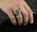 Load image into Gallery viewer, Saint George Ring – 925 Silver Orthodox Signet Ring of the Dragon Slayer, Christian Protection Jewelry for Men