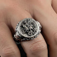 Load image into Gallery viewer, Saint George Ring – 925 Silver Orthodox Signet Ring of the Dragon Slayer, Christian Protection Jewelry for Men