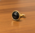 Bild in Galerie-Betrachter laden, Onyx, Lapis & Tiger’s Eye Cufflinks – 925 Silver or Gold Plated Men’s, Luxury Gemstone Pair Gift for Him