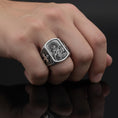 Cargar la imagen en la vista de la galería, Saint Cecilia Ring – Sterling Silver Catholic Patron Saint of Music Signet