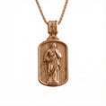 Load image into Gallery viewer, Saint Paul Pendant – Sterling Silver Dog Tag Style Engravable Christian Necklace