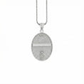 Load image into Gallery viewer, Oval Saint Paul Pendant – Sterling Silver Engravable Christian Medal Necklace